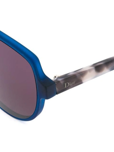 Shop Dior 'onde 2' Sunglasses In Blue