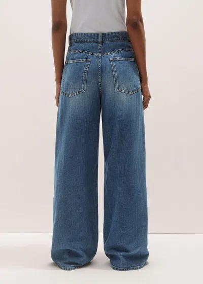 Me+em Distressed Ultimate Wide-leg Jean Authentic Blue