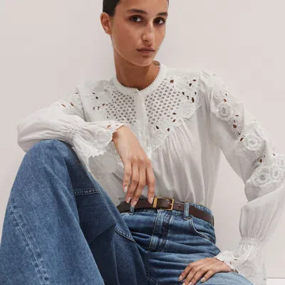 Me+em Distressed Ultimate Wide-leg Jean Authentic Blue