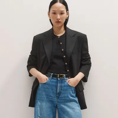Me+em Distressed Ultimate Wide-leg Jean Authentic Blue