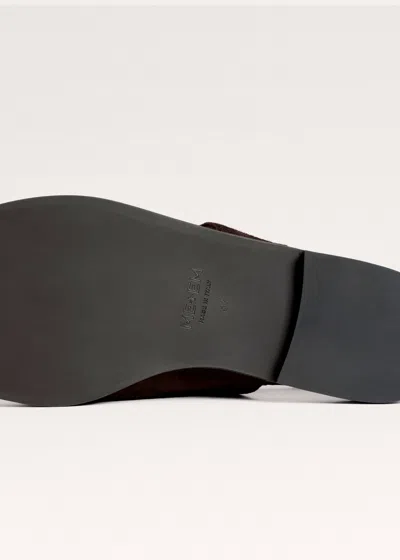 Me+em Asymmetric Toe Loop Sandal Chocolate In Brown