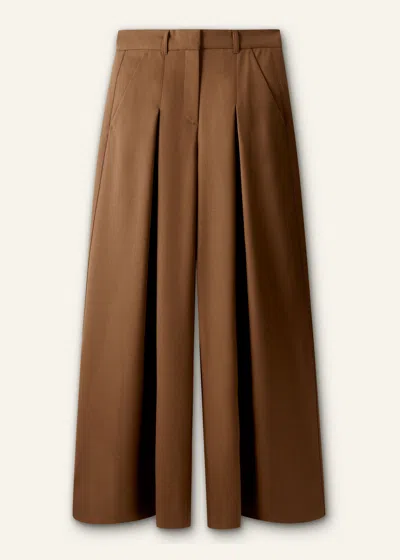 Me+em Pleated Wide-leg Trousers In Multi