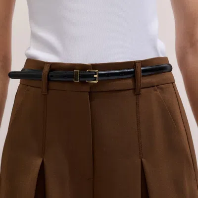 Me+em Pleated Wide-leg Trousers In Multi