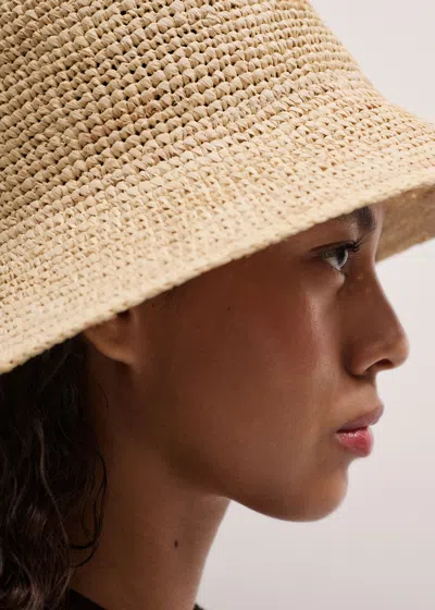 Me+em Raffia Hat Natural In Neutral