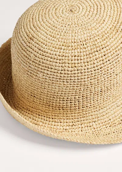 Me+em Raffia Hat Natural In Neutral