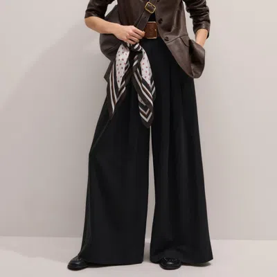 Me+em Cashmere Shrunken Baby T-shirt In Black