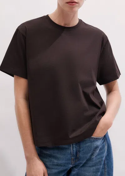 Me+em Oversized Tee Cocoa Brown In Brown