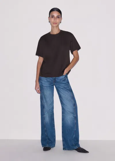 Me+em Oversized Tee Cocoa Brown In Brown