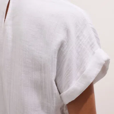 Me+em Cheesecloth T-shirt In White