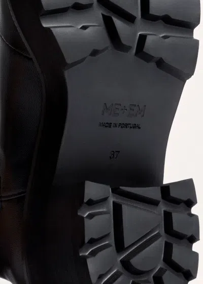 Me+em Zip Front Boot Black In Black