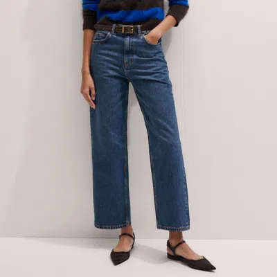Me+em Stripe Crop Sweater In Multi