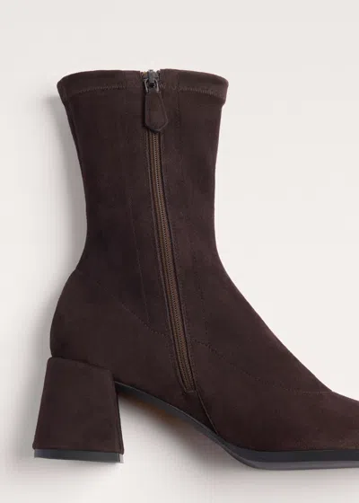 Me+em Ankle Stretch Boot Deep Chocolate In Brown