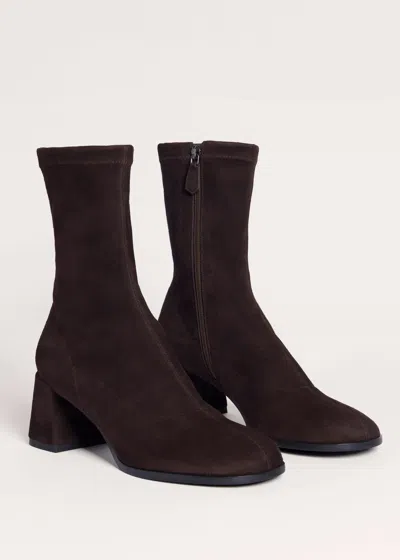 Me+em Ankle Stretch Boot Deep Chocolate In Brown