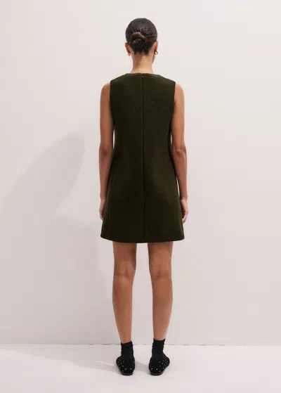 Me+em Bound Mini Shift Dress Intense Olive In Neutral