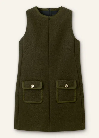 Me+em Bound Mini Shift Dress Intense Olive In Neutral
