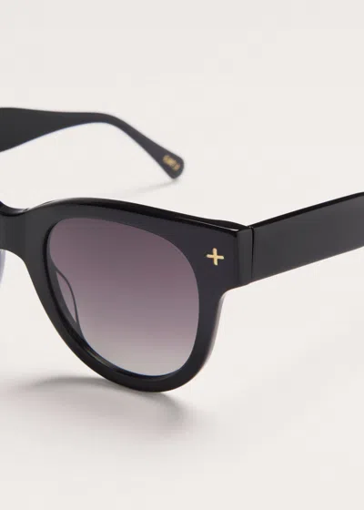 Me+em D Frame Sunglasses Black In Black