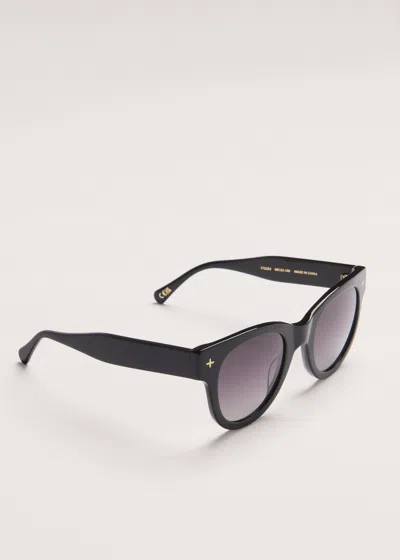 Me+em D Frame Sunglasses Black In Black