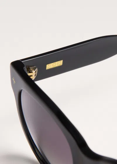 Me+em D Frame Sunglasses Black In Black