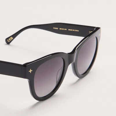 Me+em D Frame Sunglasses Black In Black