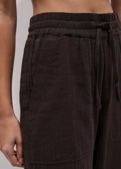 Me+em Drawstring Hem Pant In Brown