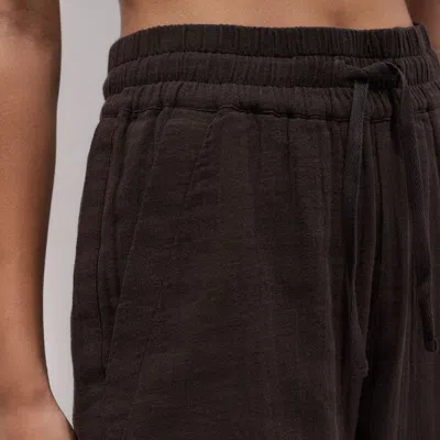 Me+em Drawstring Hem Pant In Brown