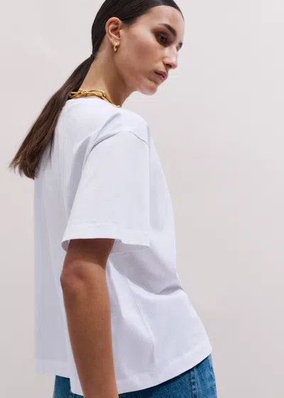 Me+em Oversized Tee Bright White In White