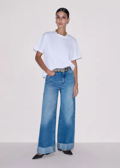 Me+em Oversized Tee Bright White In White