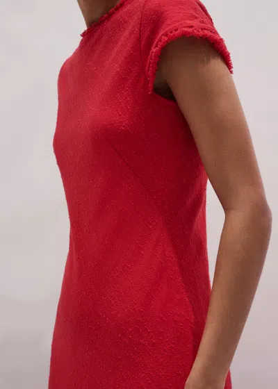 Me+em Bias Cut Am-pm Maxi Dress Rose Petal Red