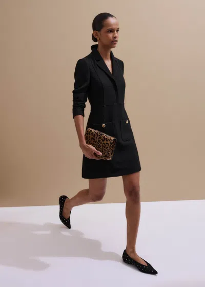 Me+em Day-to-evening Textured Mini Dress Black