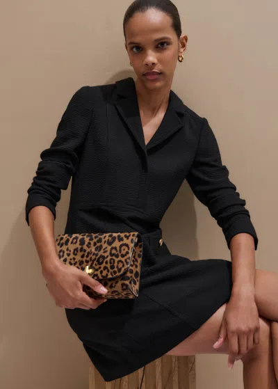 Me+em Day-to-evening Textured Mini Dress Black