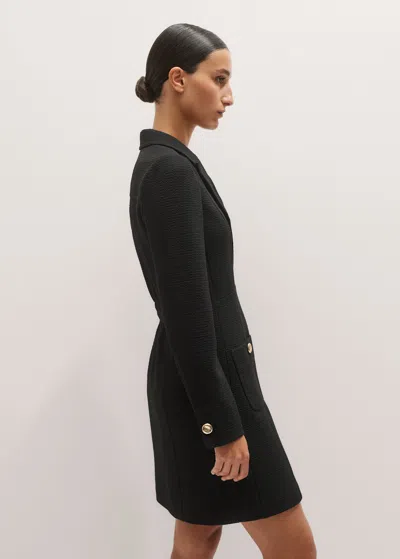 Me+em Day-to-evening Textured Mini Dress Black