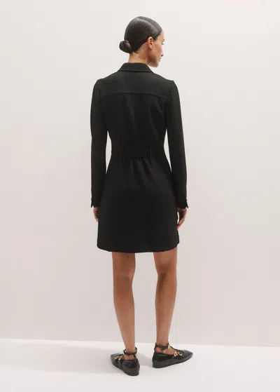 Me+em Day-to-evening Textured Mini Dress Black