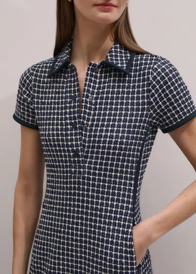 Me+em Jacquard Midi Shirt Dress In Black