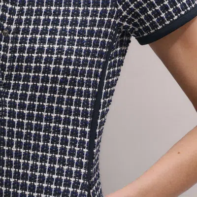 Me+em Jacquard Midi Shirt Dress In Black
