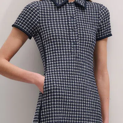 Me+em Jacquard Midi Shirt Dress In Black