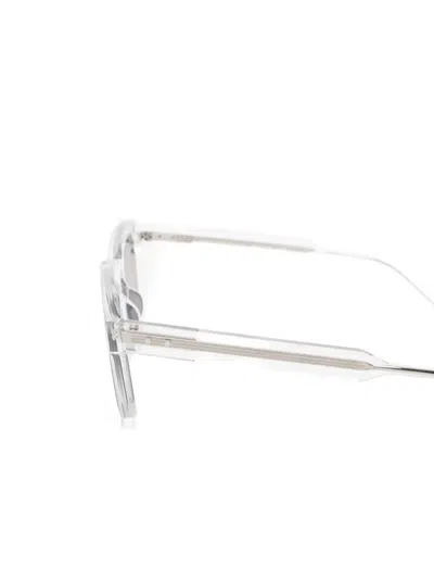 Thom Browne Rectangle-frame Sunglasses In White