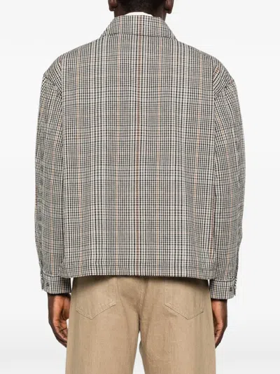 Barbour Plaid-pattern Drawstring-hem Coat In Green