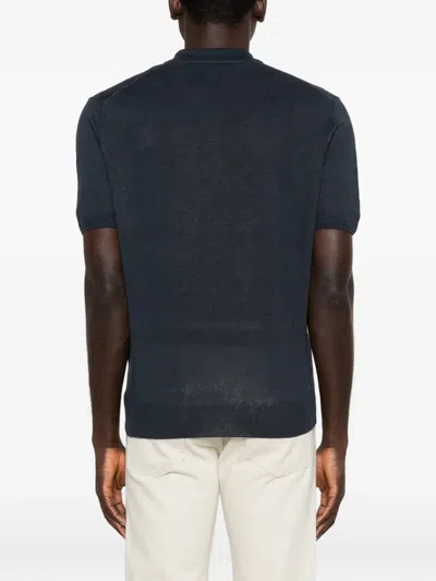 Corneliani Short-sleeve T-shirt In Blue
