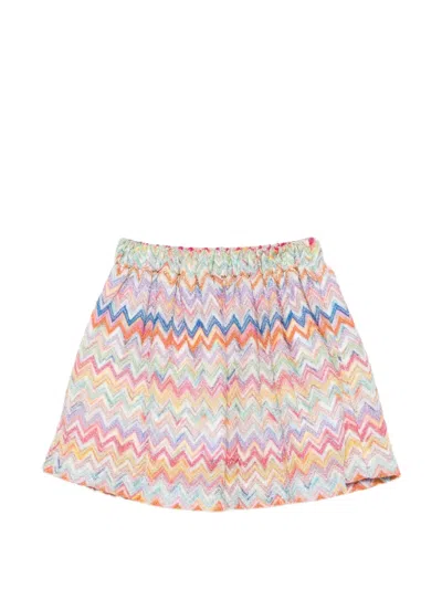 Missoni Zigzag-pattern Skirt In Multi