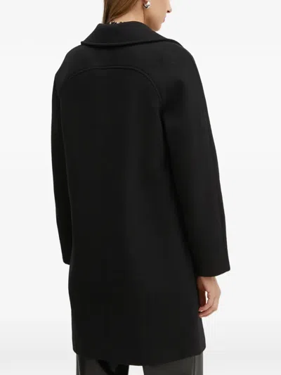 Morgan Button Coat In Black
