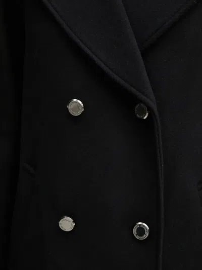 Morgan Button Coat In Black