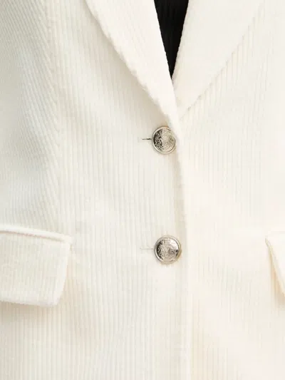 Morgan Buttoned Blazer In Neutral