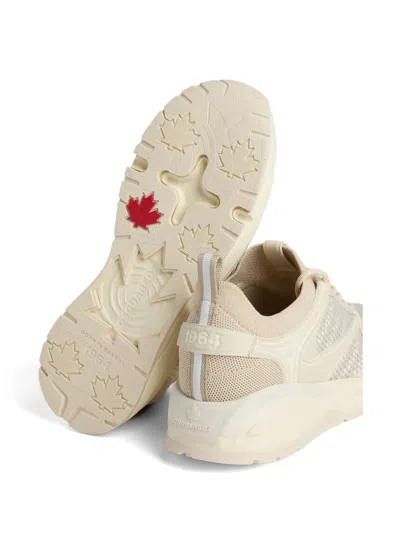 Dsquared2 Dash Platform Panelled Sneakers In Neutral