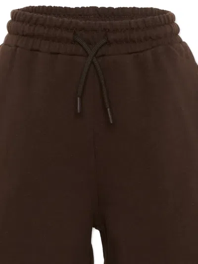 Msgm Drawstring Pocket Shorts In Brown