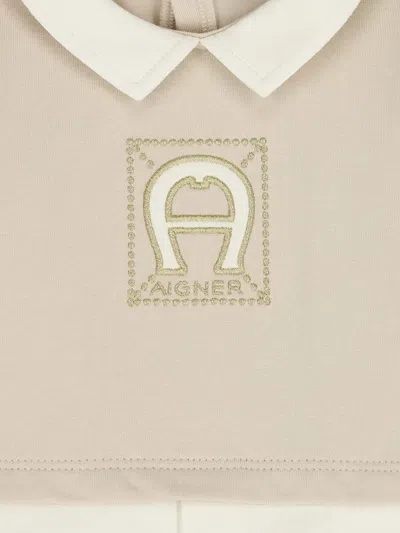 Aigner Patterned Romper In Neutral