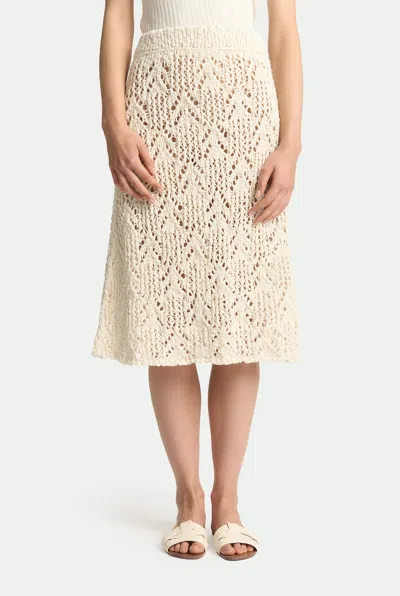 Malo Slub Cotton Skirt In Neutral