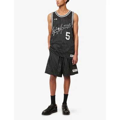 Y-3 Mens Black Elite 5 Basketball Woven Top Xl