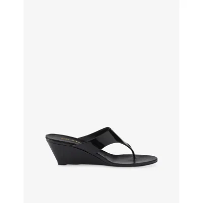 Prada Wedge Flip-flops In White