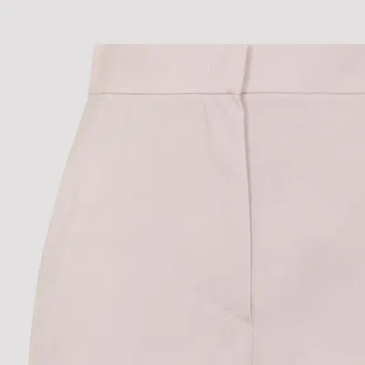 Max Mara Tailored Wool Mohair Silk Blend Shorts In Neutral