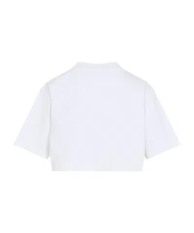 Balenciaga Cotton Salon De Couture Cropped T-shirt In Multi